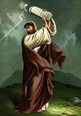 Moses with the tablets 